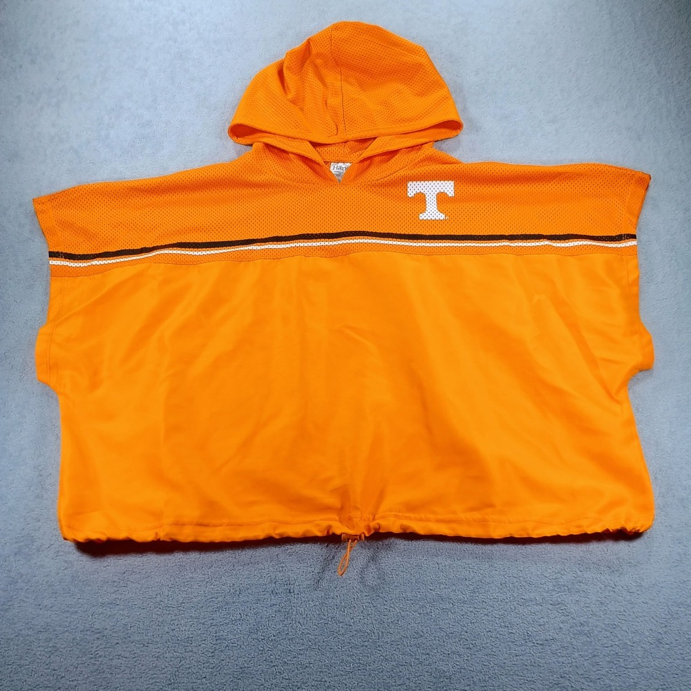 Hanes Tennessee Volunteers Hooded Poncho Orange XL Mesh Game Day Top